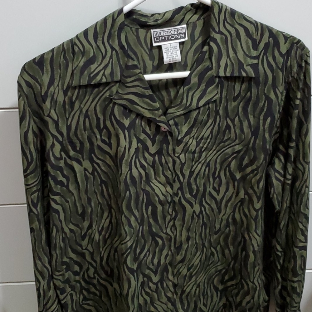Long Sleeve Silk Blouse